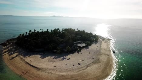 Fiji---Lift-off-from-Beachcomber-Island