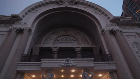 night shot of ho chi minh city opera house in vietnam