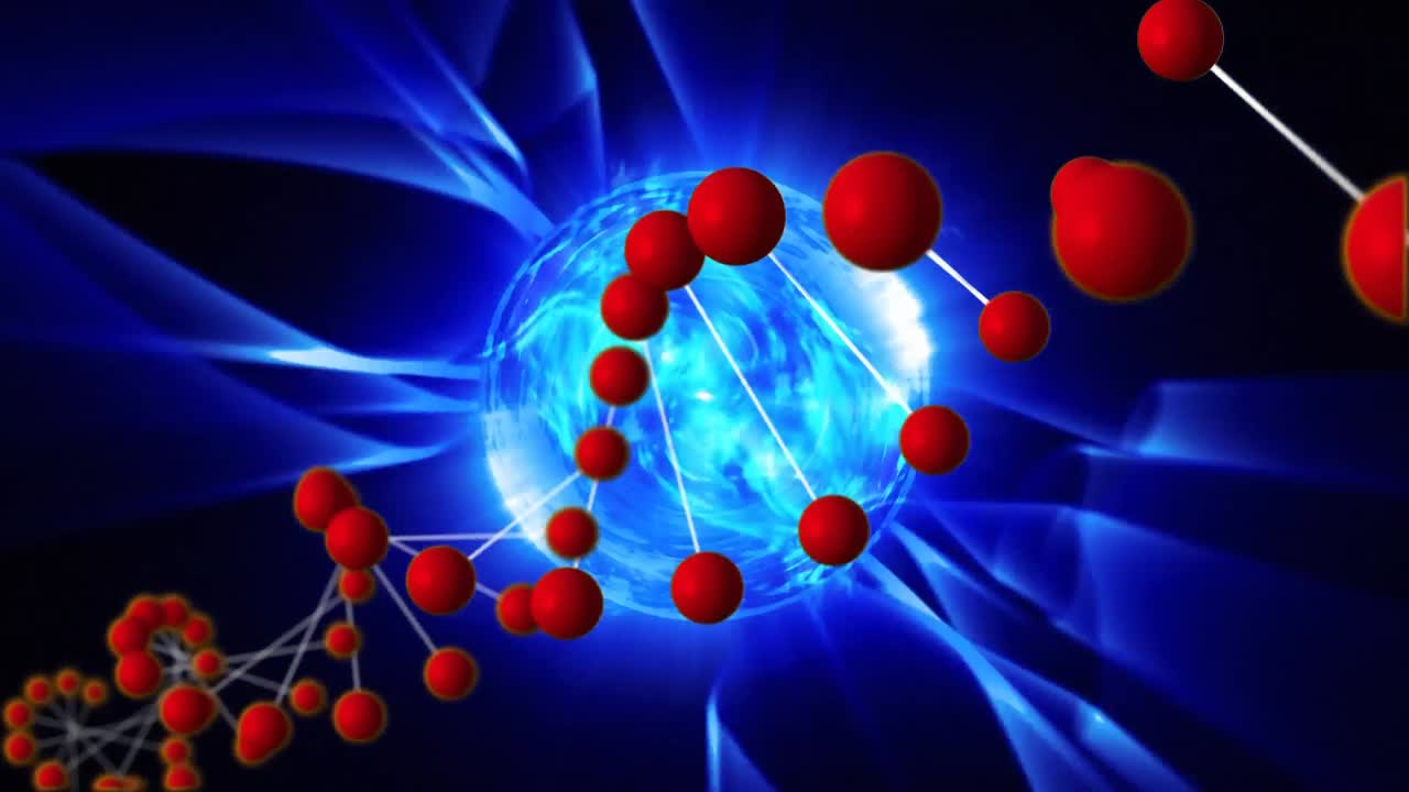 adn y esfera brillante