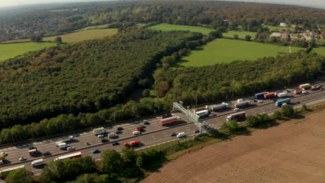 Autobahn-M25-In-Der-Nähe-Von-Epping-Forest