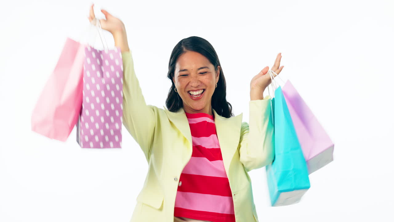 쇼핑 가방, 돈, 비, 여자