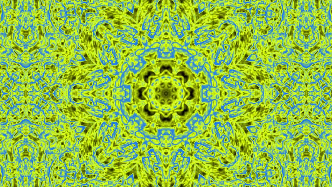 el fondo del video caleidoscópico. el fondo del caleidoscopio psicodélico geométrico. la rotación del bucle geométrica del caleidoscopio psiquedélico 4k. para el bucle de la etapa de vj dj, el fondo del terapeuta de arte de yoga, la introducción de la moda