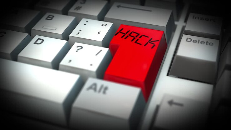 HACK-Taste auf Computertastatur