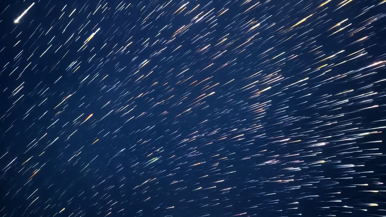 밤하늘에서 놀라운 별의 흔적