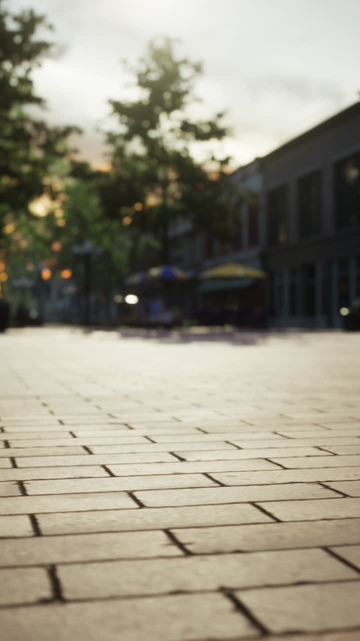 Evening City Street Scene