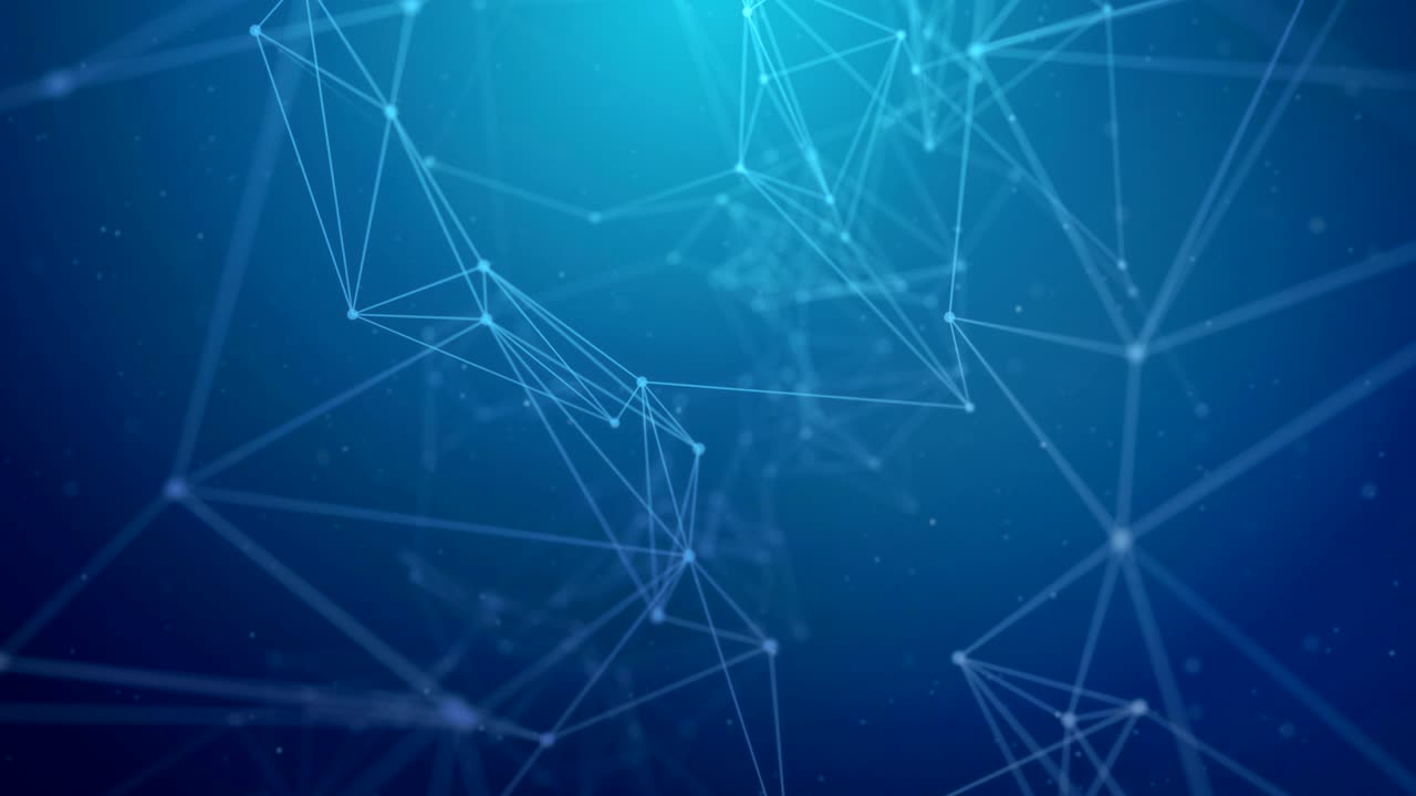 plexus blu pulito rete di presentazione aziendale professionale astratto spazio poligonale basso poli scuro con punti e linee di connessione struttura di connessione scienza sfondo triangolare futuristico