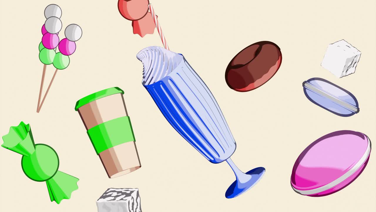 comida linda: una colección de dulces deliciosos