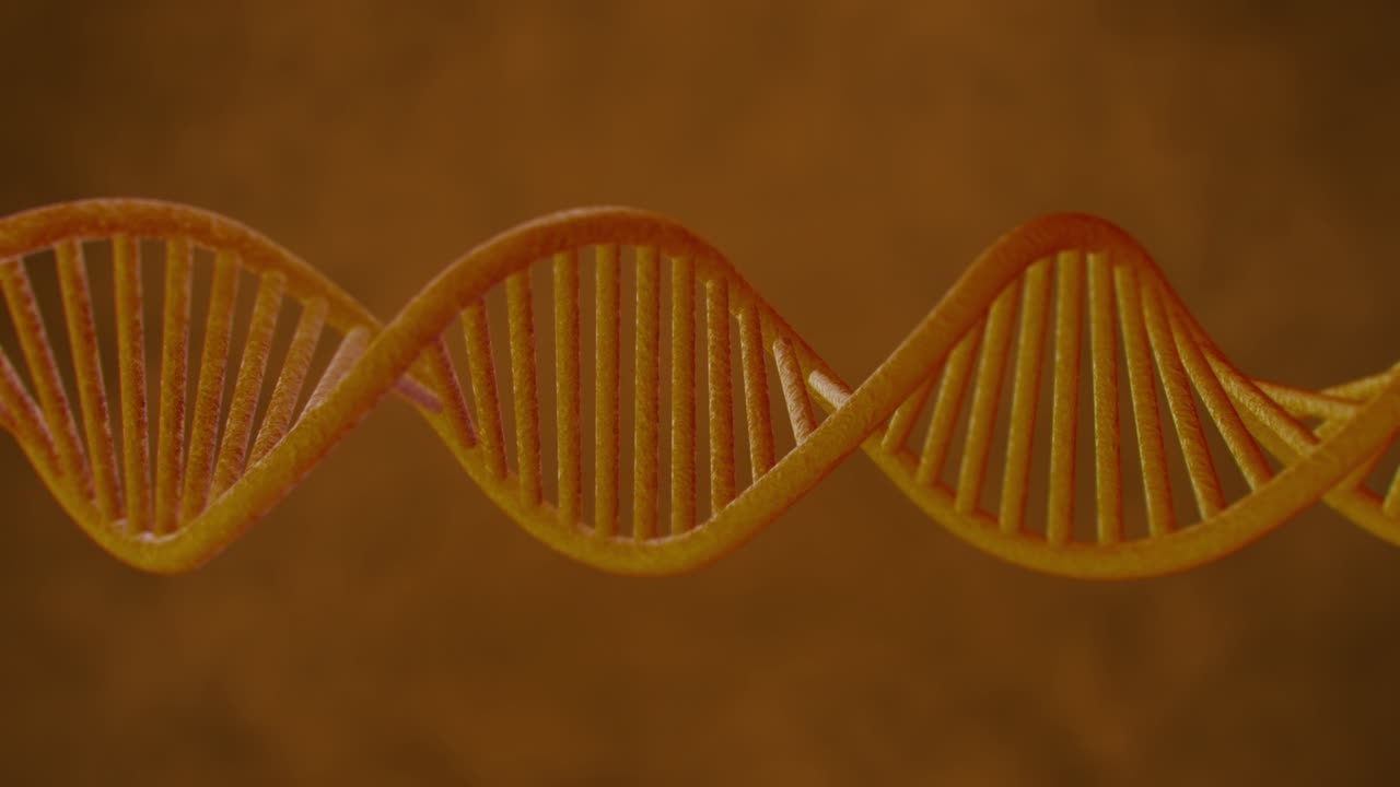 el video de rotación de adn en bucle 4k