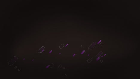 animación de senderos de luz púrpura en movimiento sobre un fondo negro