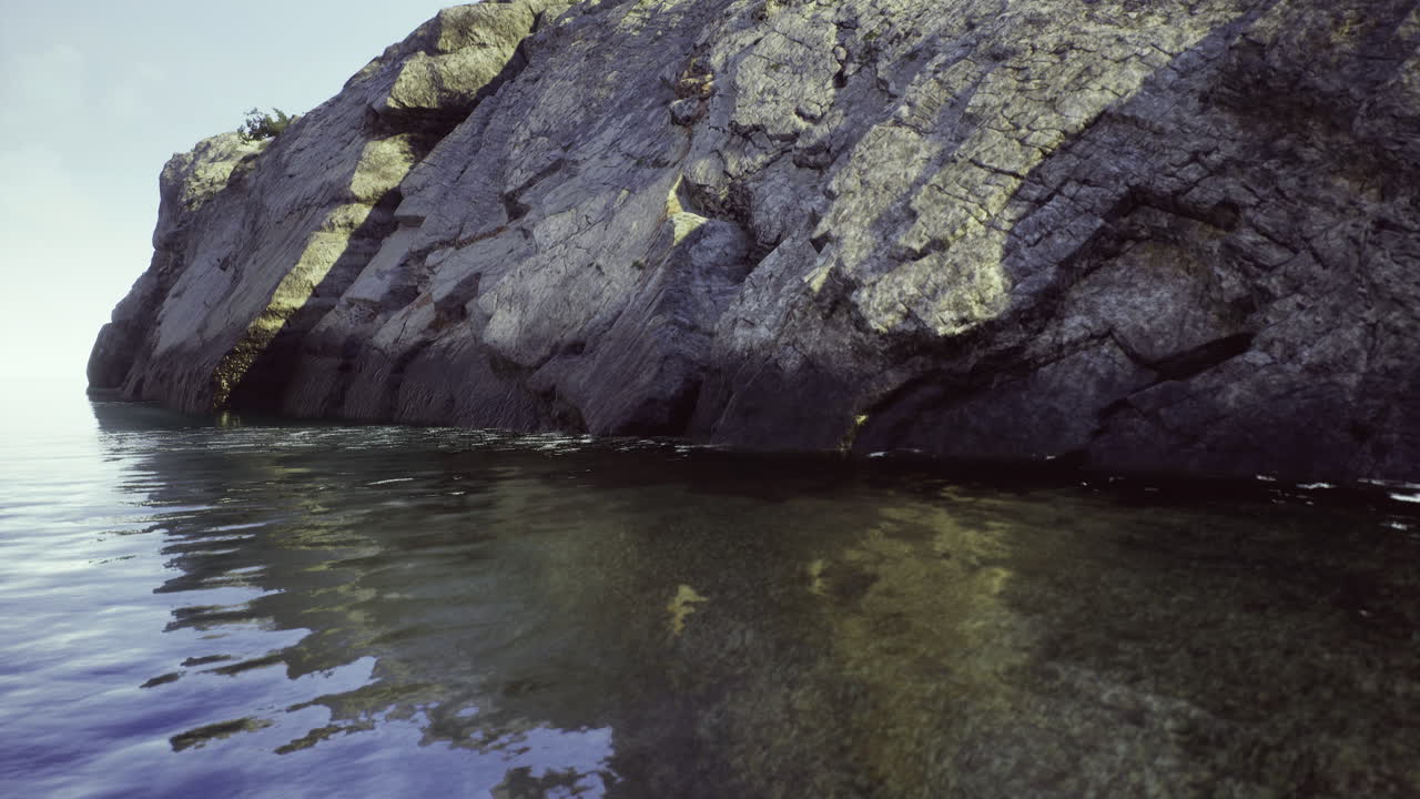 Rock formation on the coast