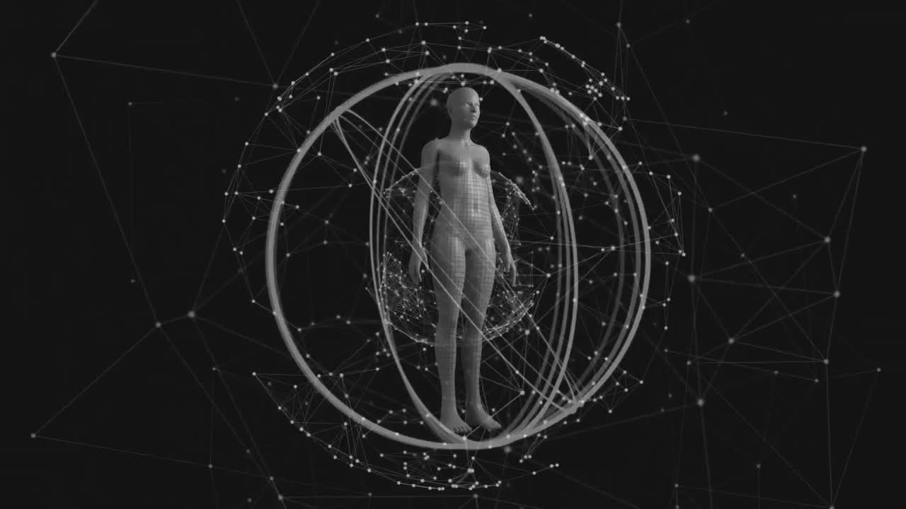 prototipo de una mujer en una esfera