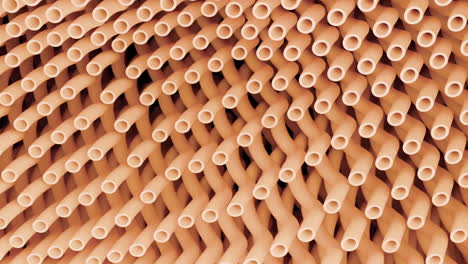 abstract pattern of interlocking tubes