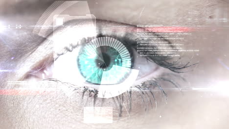 escaneo ocular una interfaz futurista