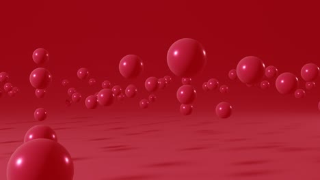 pink bubbles on an pink background. minimal motion graphic seamless loop animation