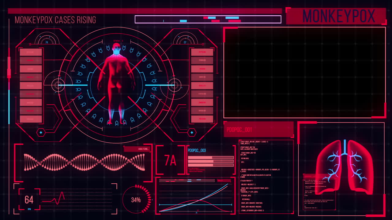 анимация текстовой обработки и обработки данных на черном фоне