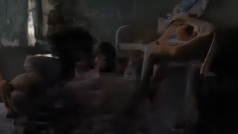 teddy bear in a cozy children's room