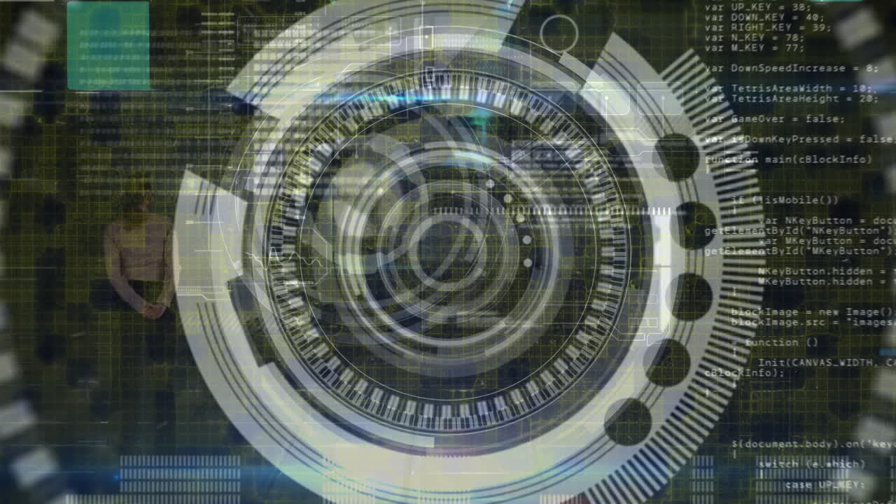 animación del escaneo del alcance y el procesamiento de datos