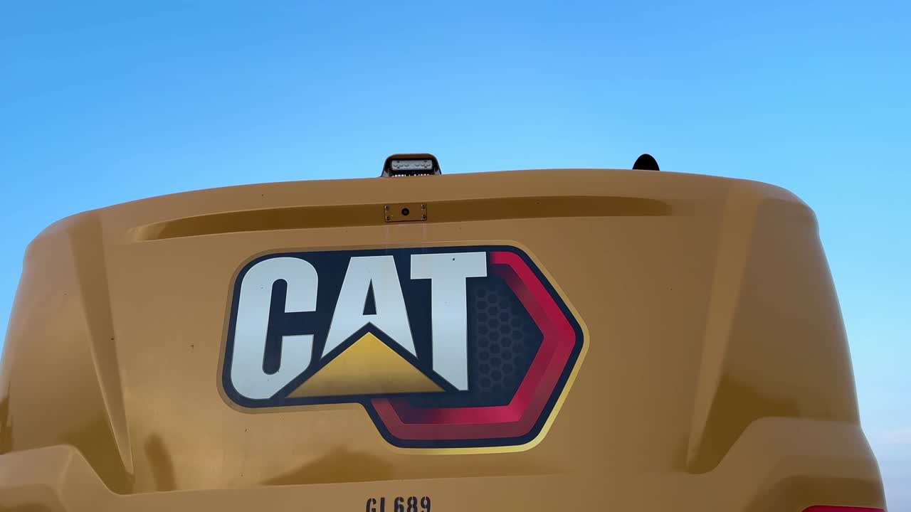 Caterpillar Excavator on the Beach