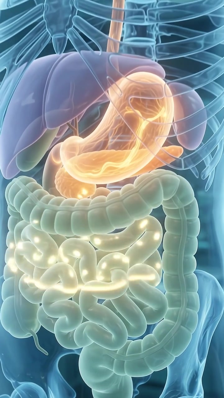 Medical Animation of Human Digestive System Function