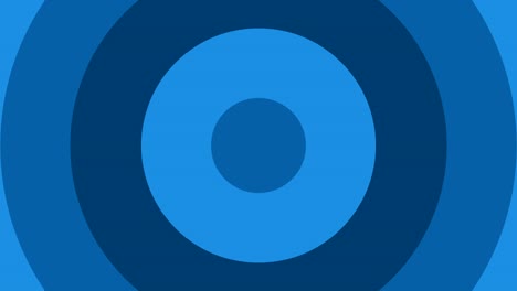 círculos azules en crecimiento animación bucle sin costuras stock video 4k