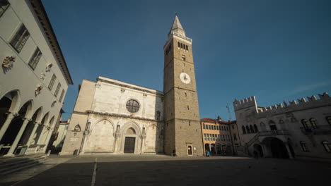 historic church and town square in italy