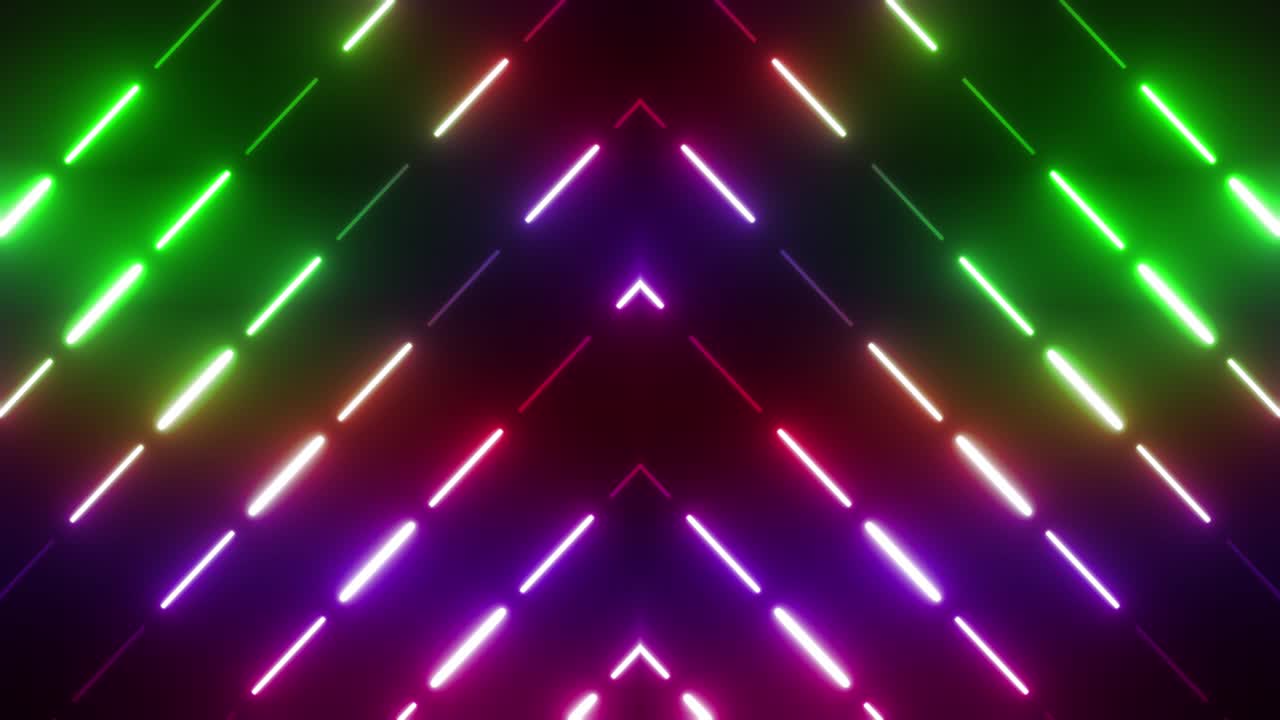 patrón geométrico de neón