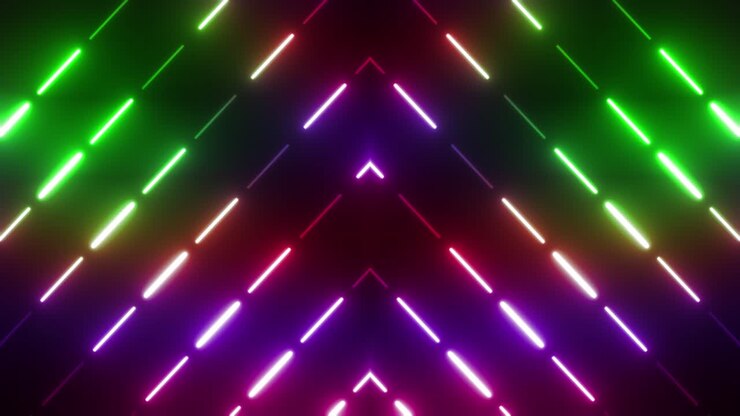 Neon Geometric Pattern