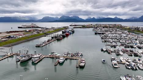 Homer-Alaska-Boote-Aus-Der-Luft-Schnell-Einschieben