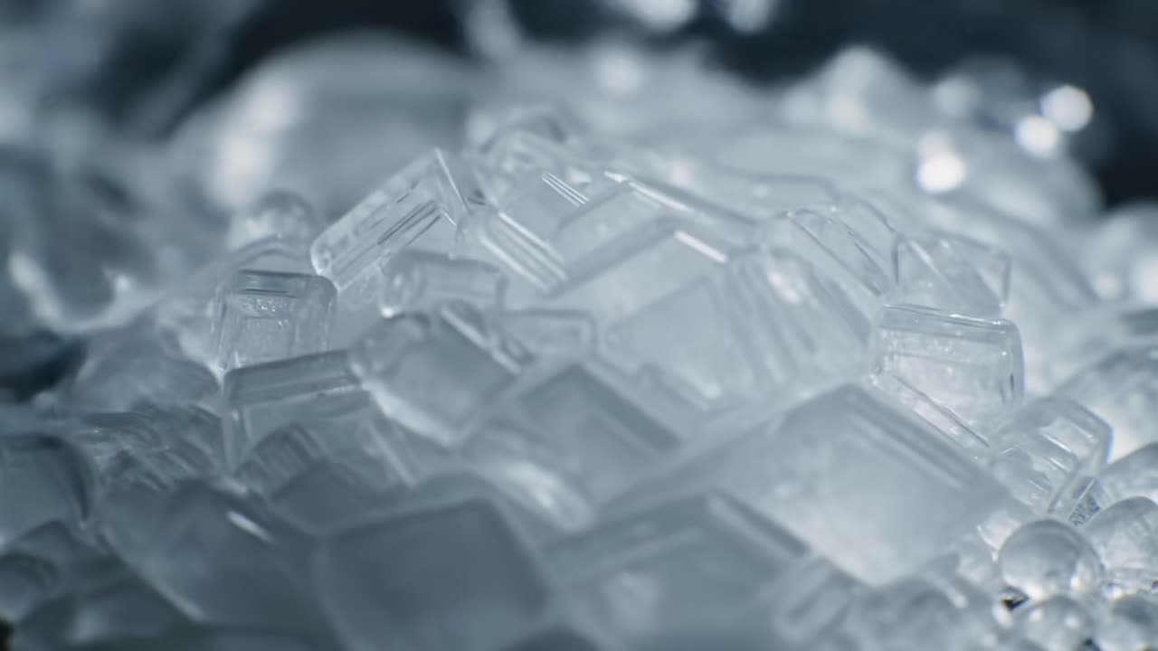 Discovering the Beauty of Crystal Formations in a Close-Up Exploration of Ice Structures