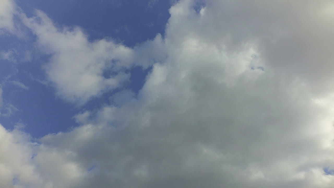 Time lapse, movement of clouds. The movement of clouds in the sky