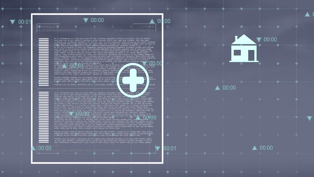 animación de iconos y procesamiento de datos financieros en la cuadrícula