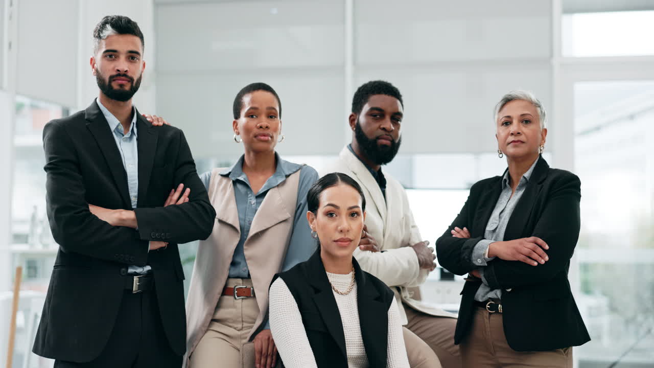 Face, business people and legal team