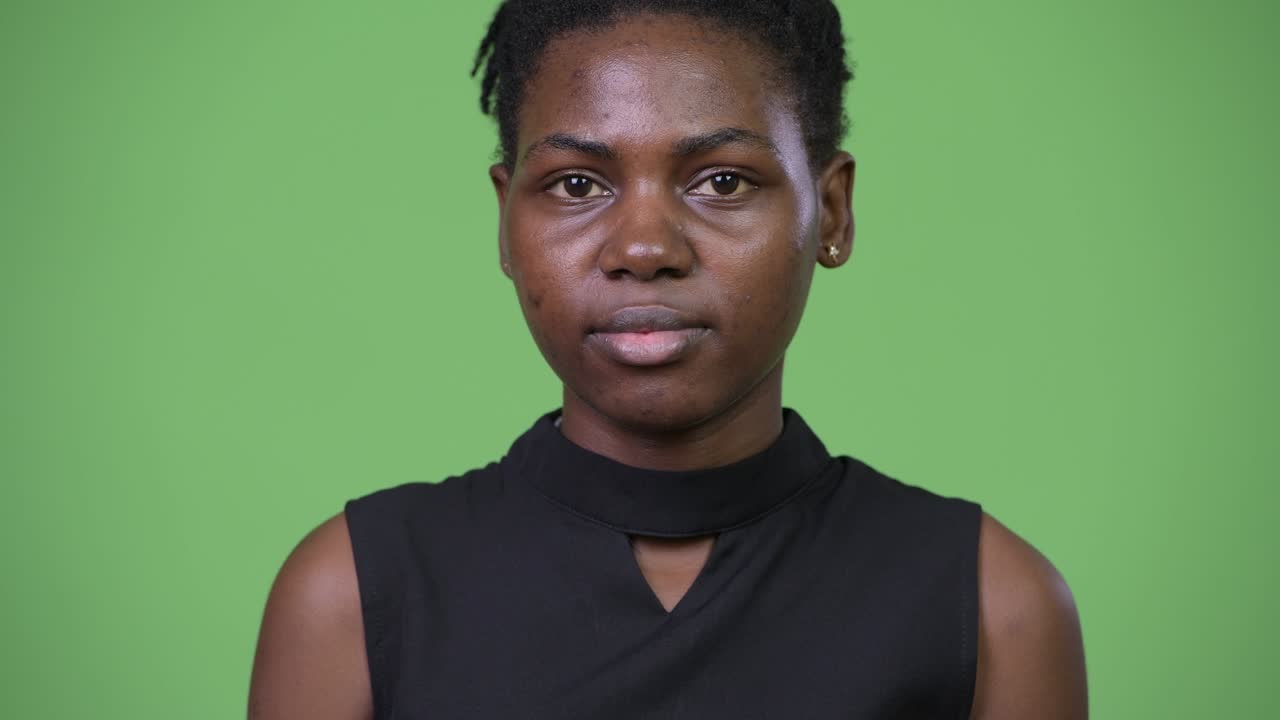 Young beautiful African businesswoman