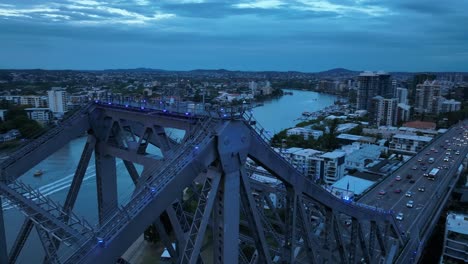 close up inspection shot of story bridge