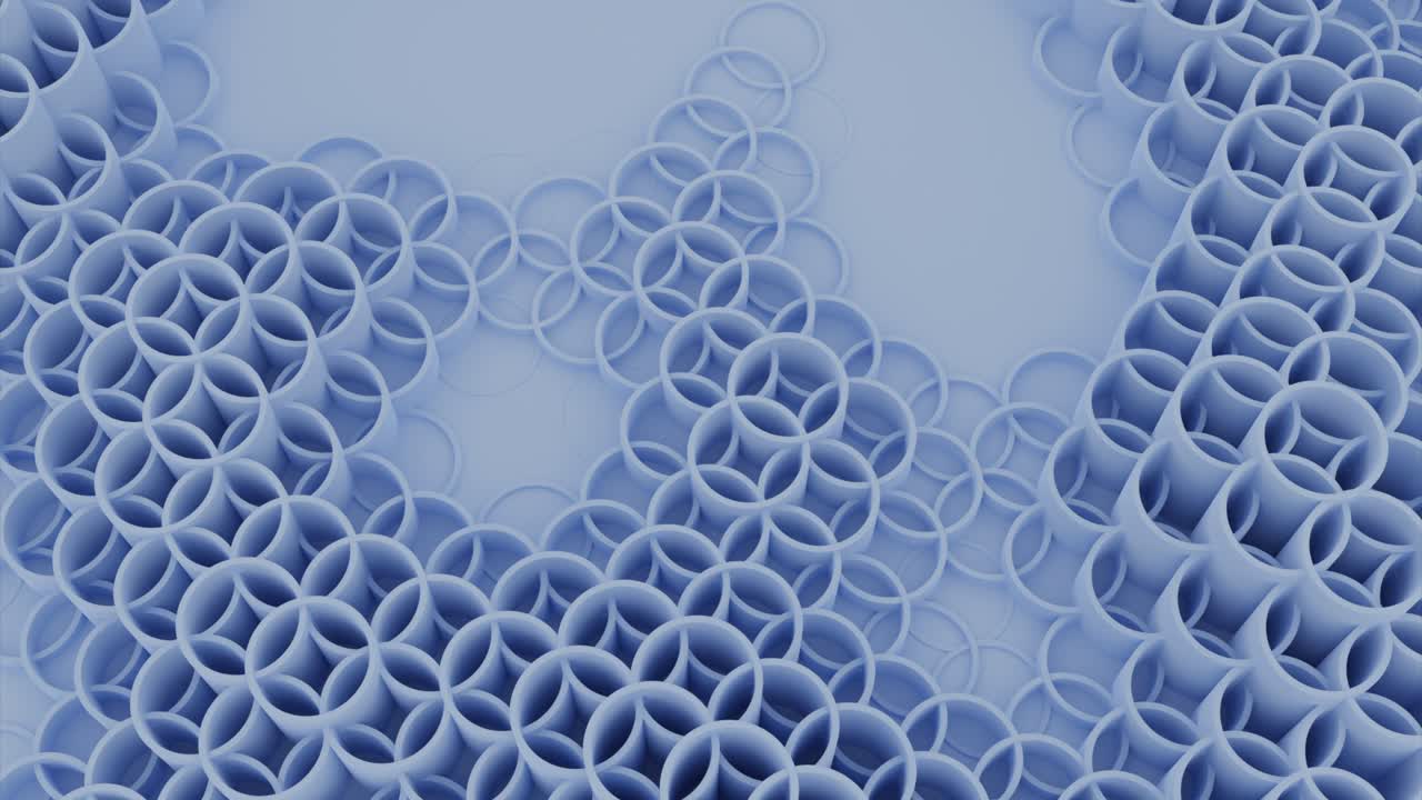 patrón geométrico abstracto de círculos entrelazados
