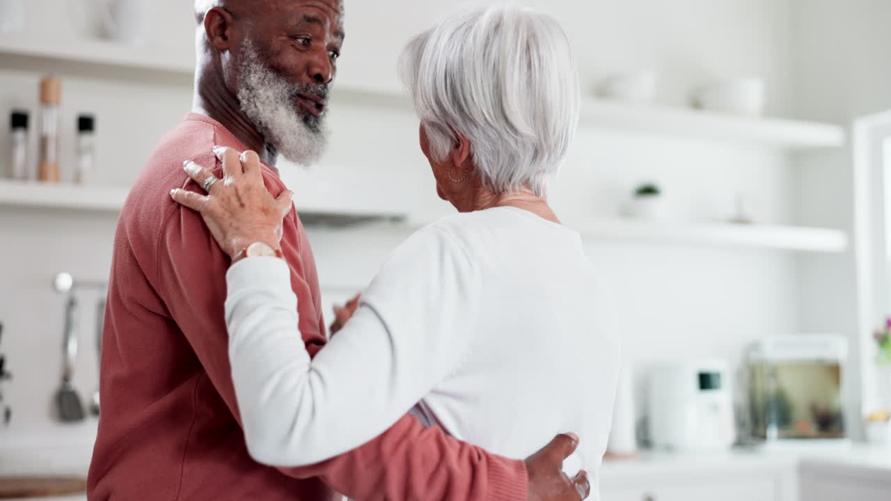 home, dancing and couple with love
