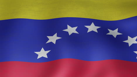 animation of close up of waving flag of venezuela