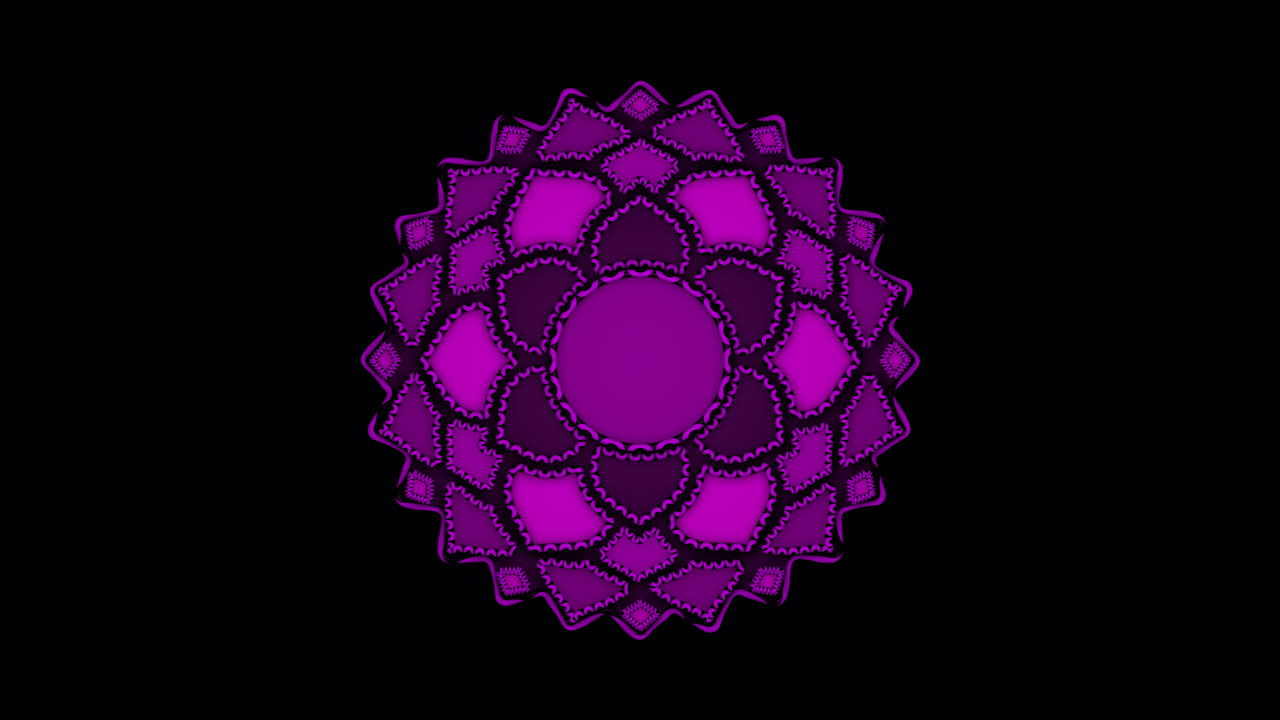 Divine high-quality animated Crown Chakra with alpha channel. Ideal for spiritual enlightenment and higher consciousness.