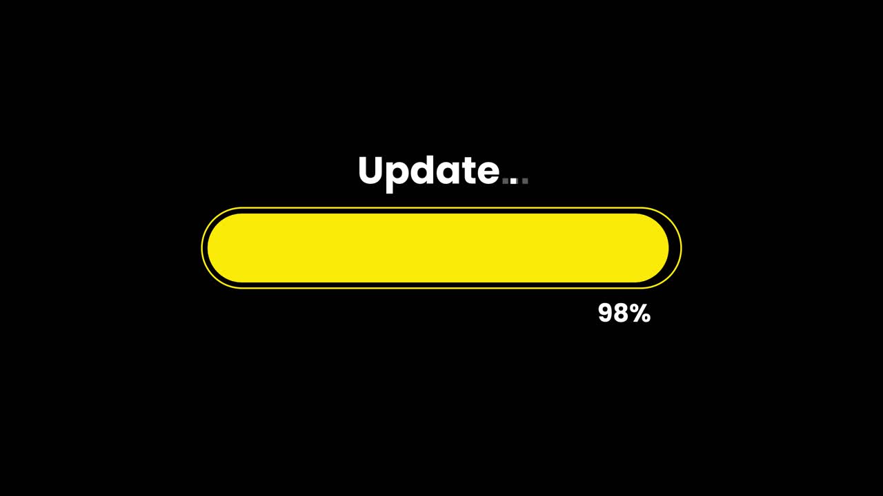 Update Progress Bar Animation on Black Background