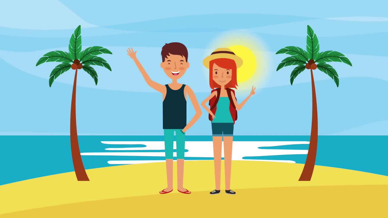 사람들이 여행하는 시간