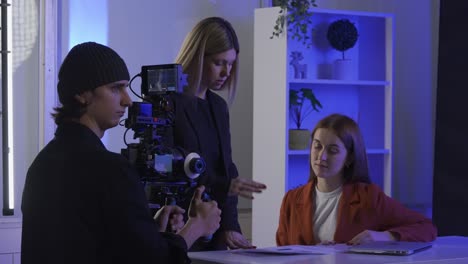 filming a business meeting