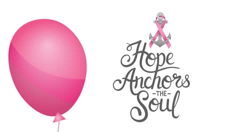 Animación-De-Un-Globo-Rosa-Volando-Sobre-El-Logotipo-Del-Ancla-De-Cinta-Rosa-Y-El-Texto-Sobre-El-Cáncer-De-Mama