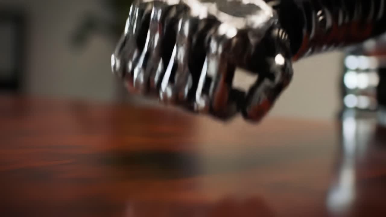 Close-Up Examination of a Robotic Hand Showcasing Advanced Mechanical Design and Articulation Featuring Intricate Detailing and Precision Engineering
