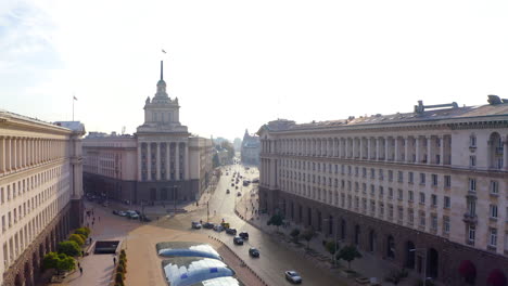 aerial view of the capital of bulgaria, sofia