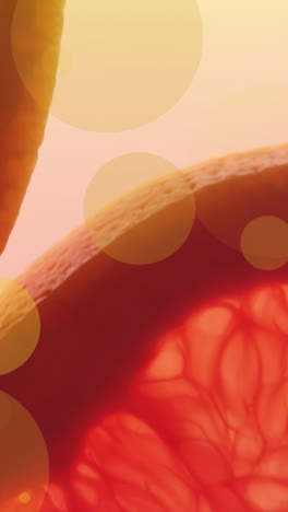animation of orange spots over orange