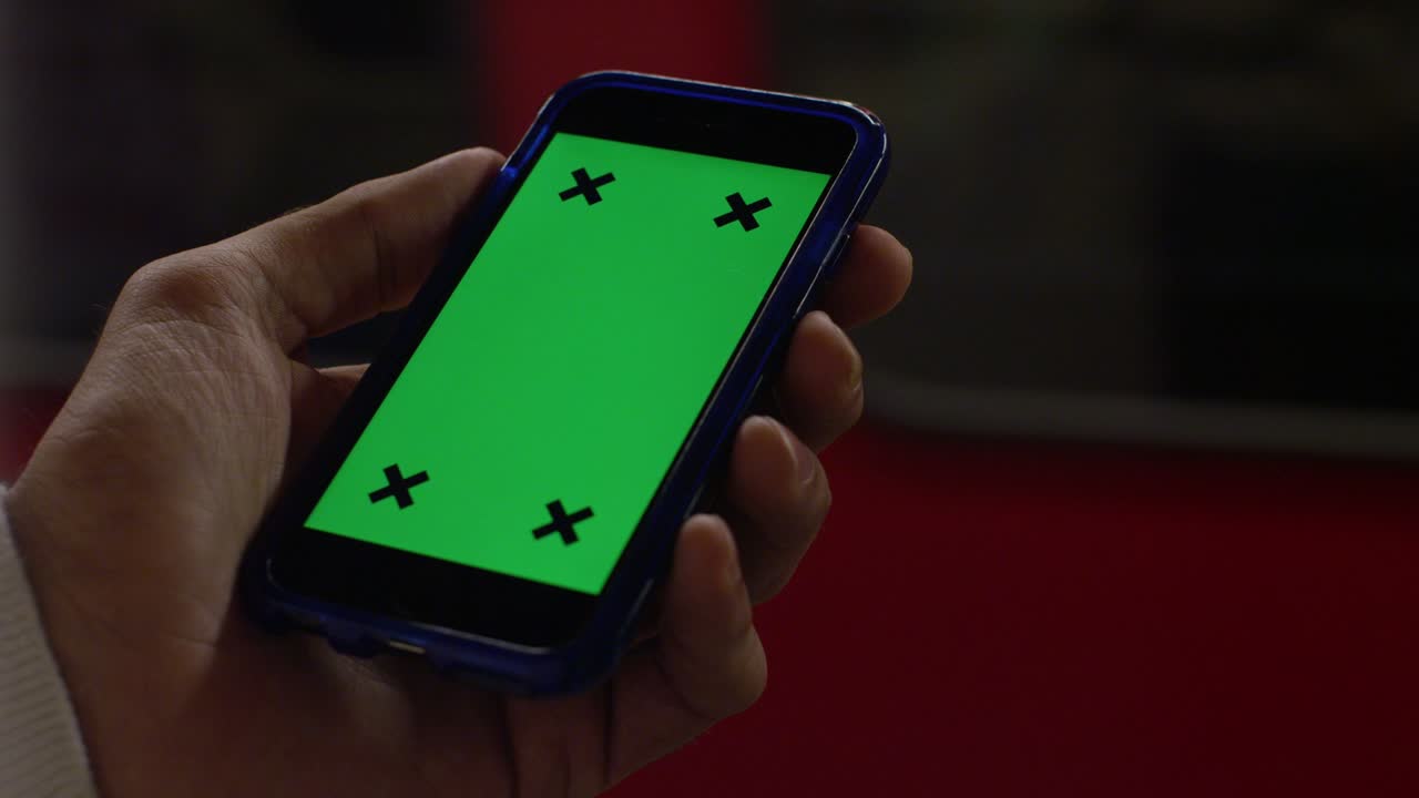 Cell Phone Screen App in Street