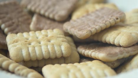 a pile of delicious square cookies