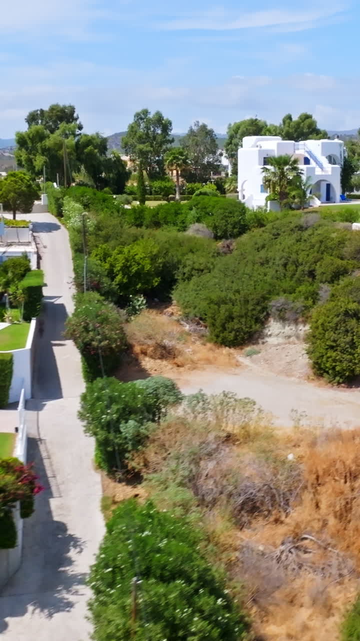 Beautiful Villa with Lush Green Lawn and Scenic Landscape