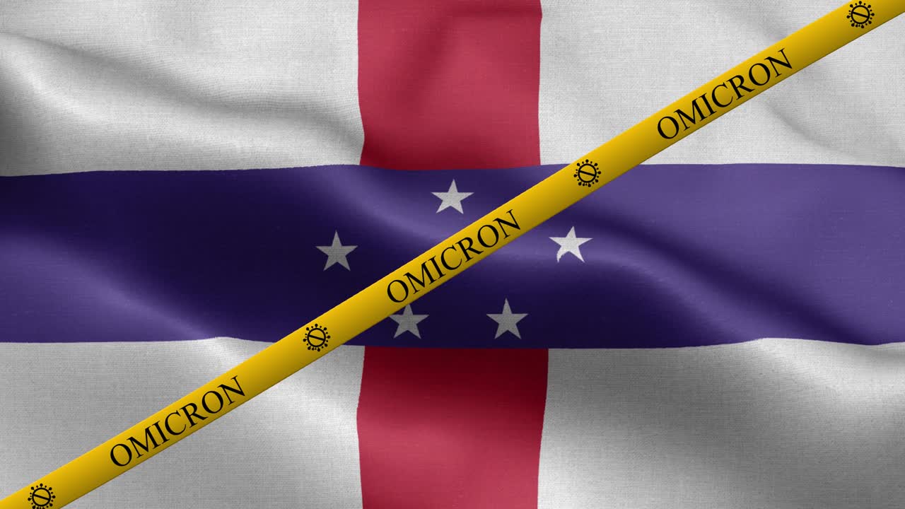 오미크론 변종과 네덜란드 안레스 발의 금지 줄무 - 네덜란드 안리스의 발