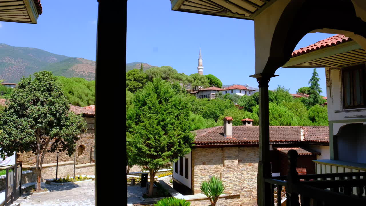 the &Ccedil;akırağa Mansion garden and balconies